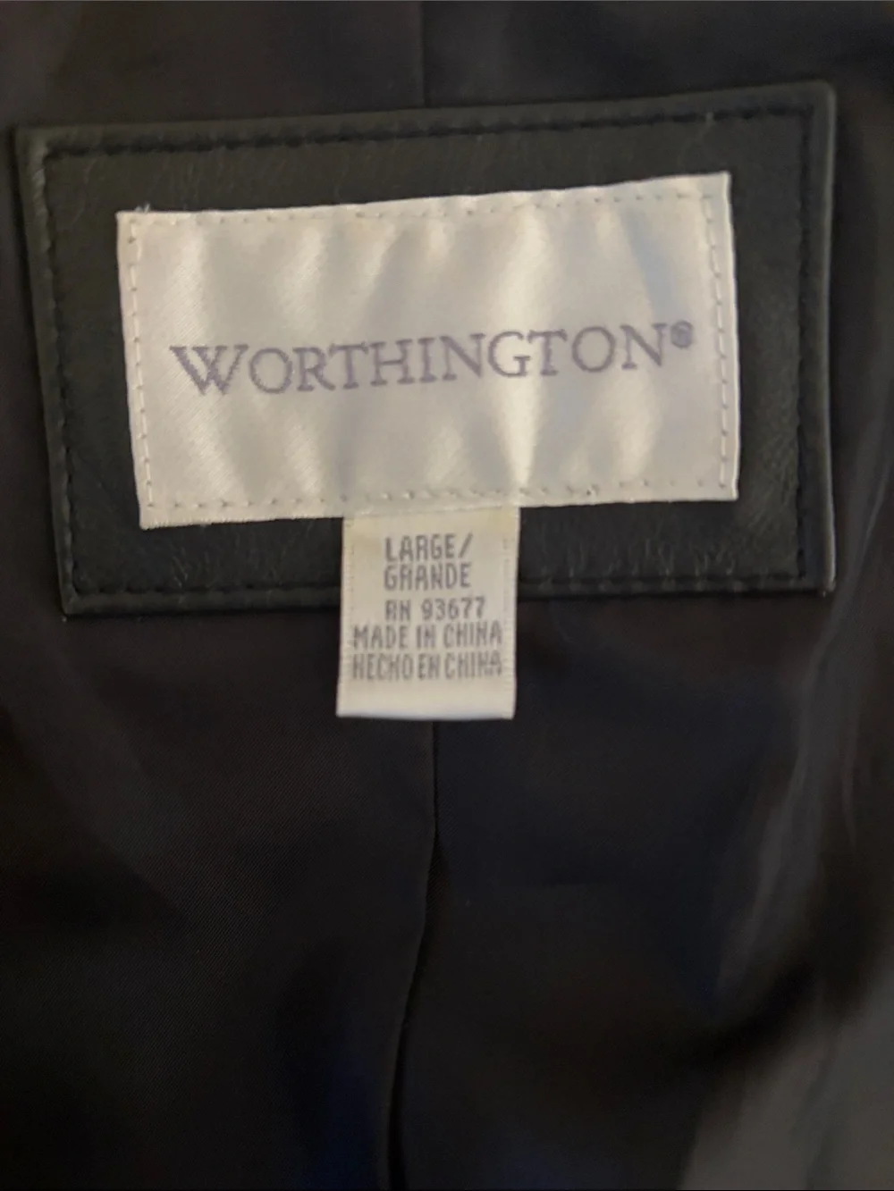 Worthington leather jacket